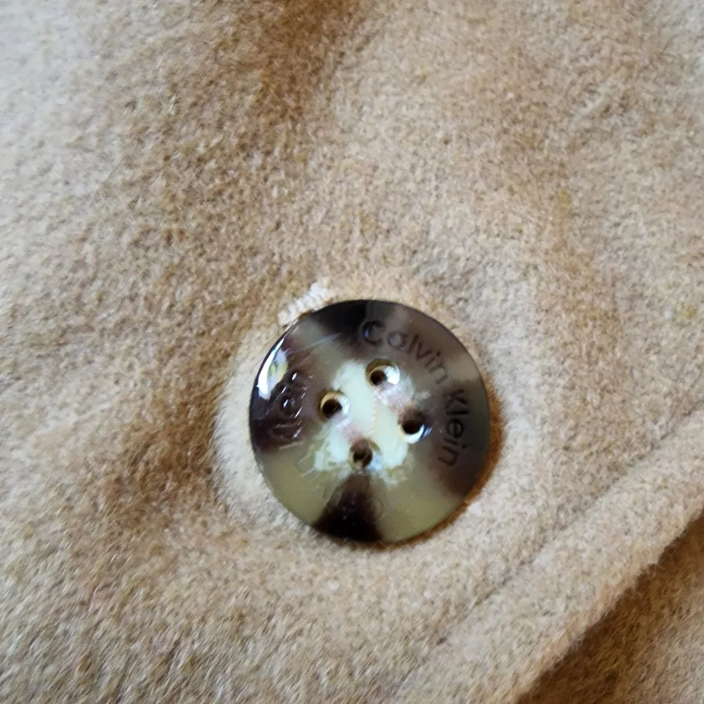 CALVIN KLEIN women's camel wool-cashmere coat 10P - Picture 6 of 12